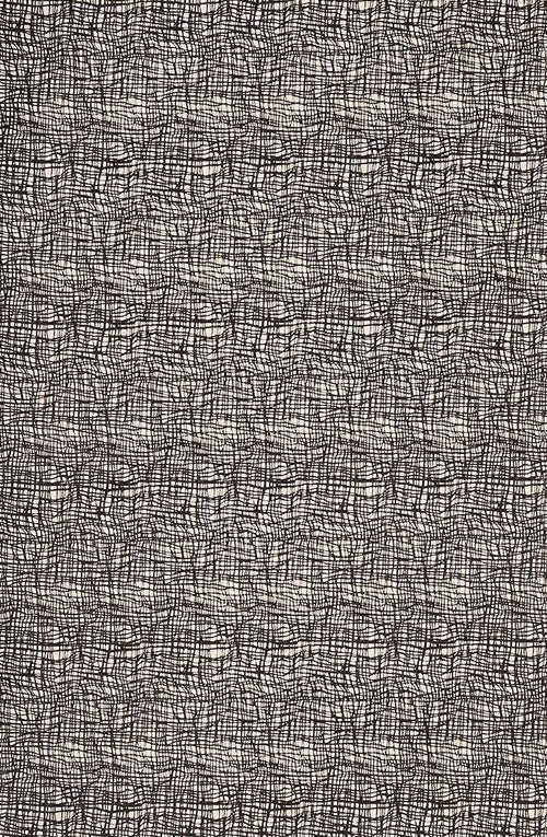 Black Gauze on Cream Handmade Paper
