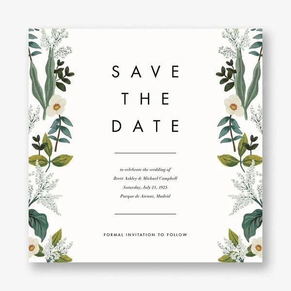 Meadow Garland Save the Date Card