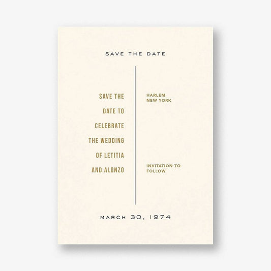 Ceremony Save the Date Card 19.50