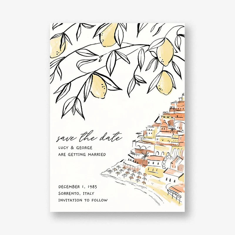Amalfi Romance Save the Date