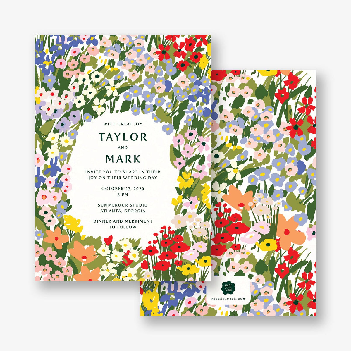Wildflower Wedding Invitation