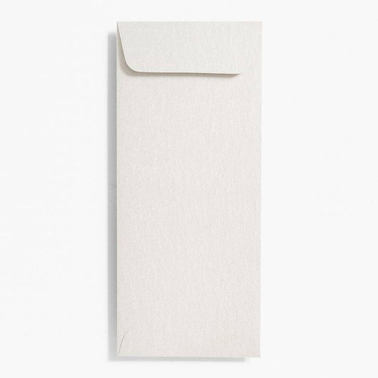 #10 Open End Shimmer Silver Envelopes