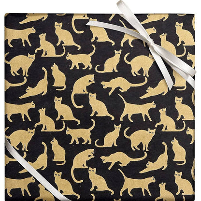 Gold Cats Handmade Paper