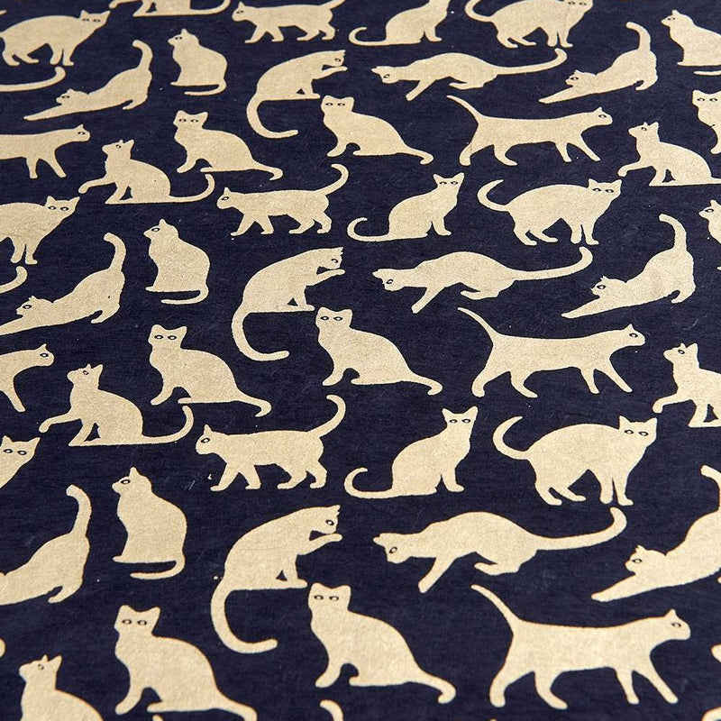 Gold Cats Handmade Paper