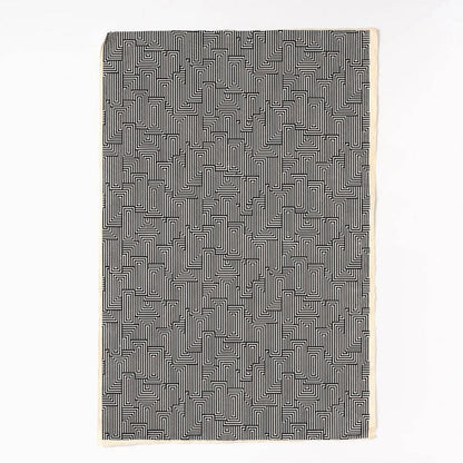 Black & White Maze Handmade Paper