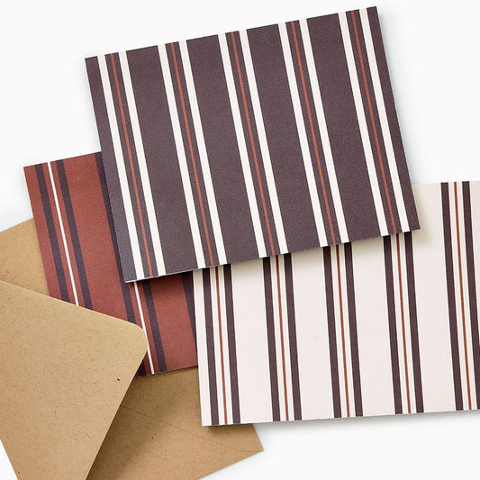 Chocolate Stripes A2 Stationery Set