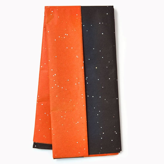 Black and Orange Gemstone Tissue Paper