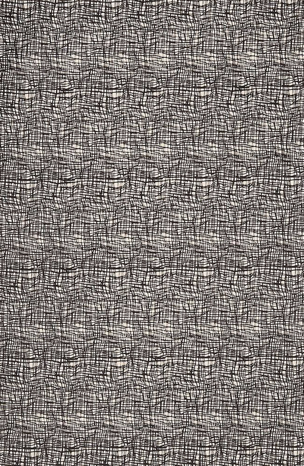 Black Gauze on Cream Handmade Paper