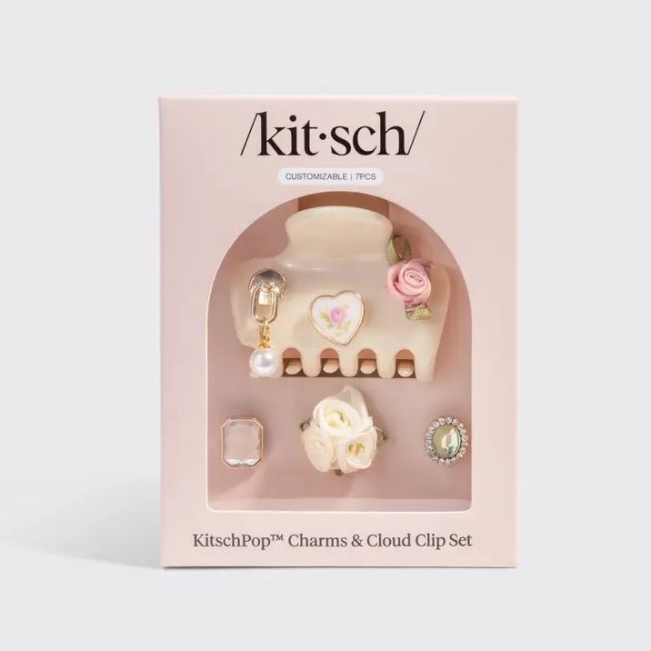 KitschPop Cloud Clip 7pc Set Vintage - Pearlized Cream  0 Reviews Write a review