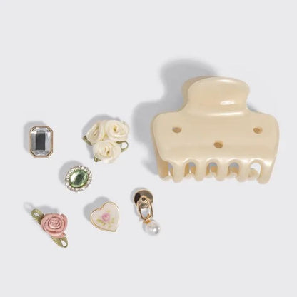 KitschPop Cloud Clip 7pc Set Vintage - Pearlized Cream  0 Reviews Write a review