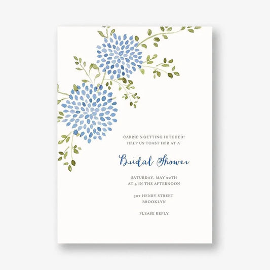 Dahlias Bridal Shower Invitation
