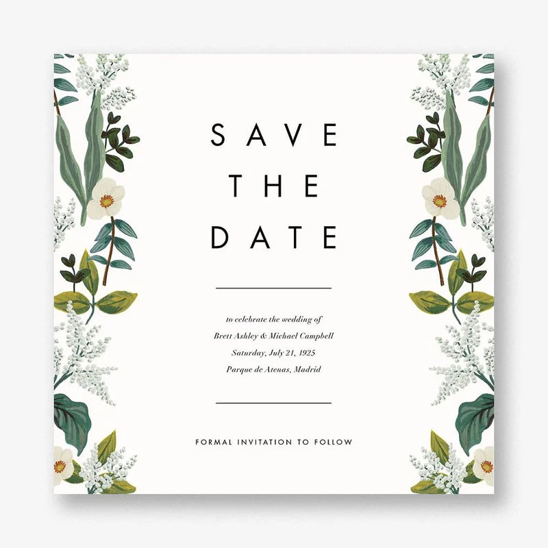 Meadow Garland Save the Date Card