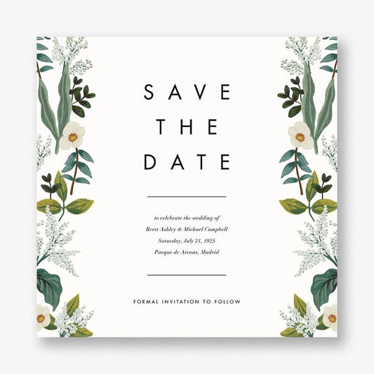 Meadow Garland Save the Date Card