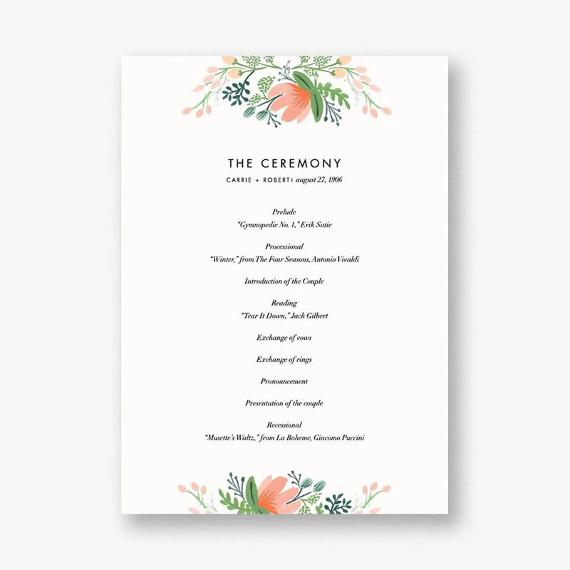 Wrapped in Wildflowers Program