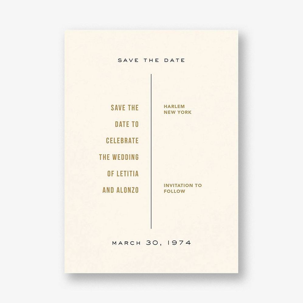 Ceremony Save the Date Card 19.50
