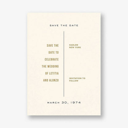 Ceremony Save the Date Card 19.50