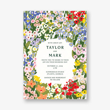 Wildflower Wedding Invitation