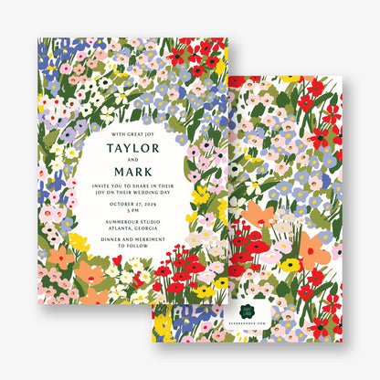Wildflower Wedding Invitation