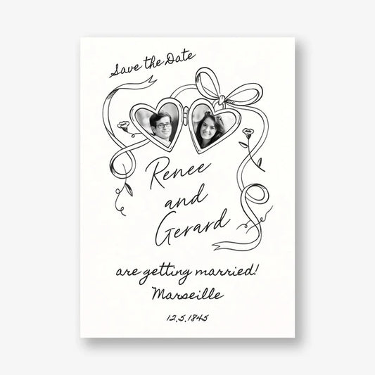 Locket Photo Save the Date