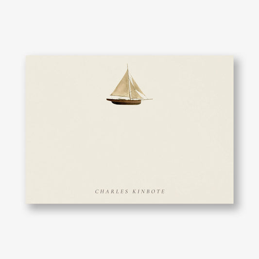 Wooden Sailboat Stationery