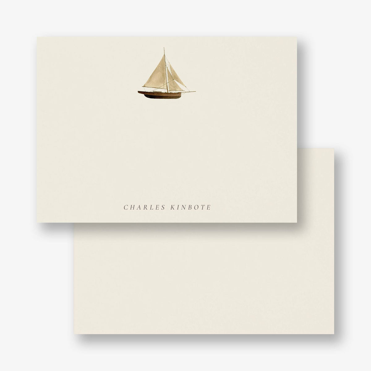 Wooden Sailboat Stationery