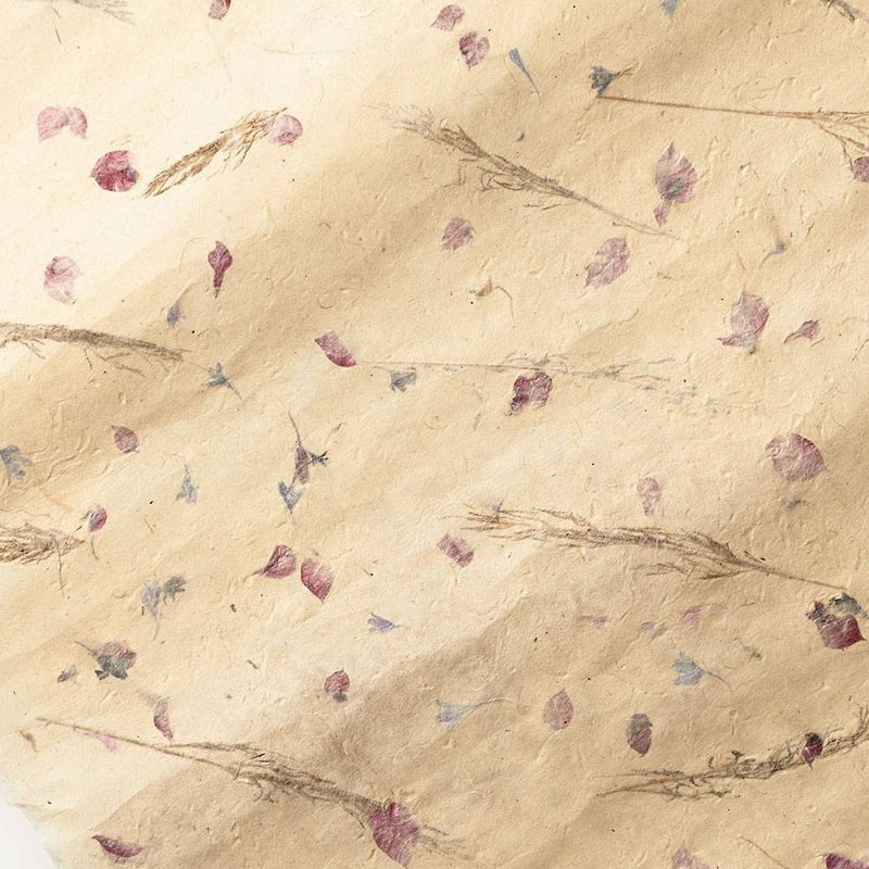 Pressed Mixed Floral Handmade Paper