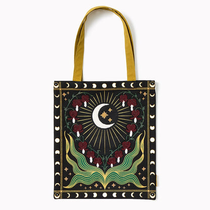 Bleeding Heart Beaded Tote Bag