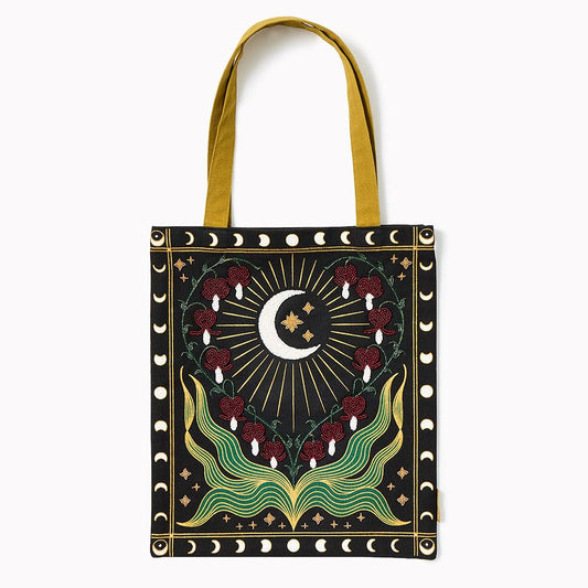 Bleeding Heart Beaded Tote Bag
